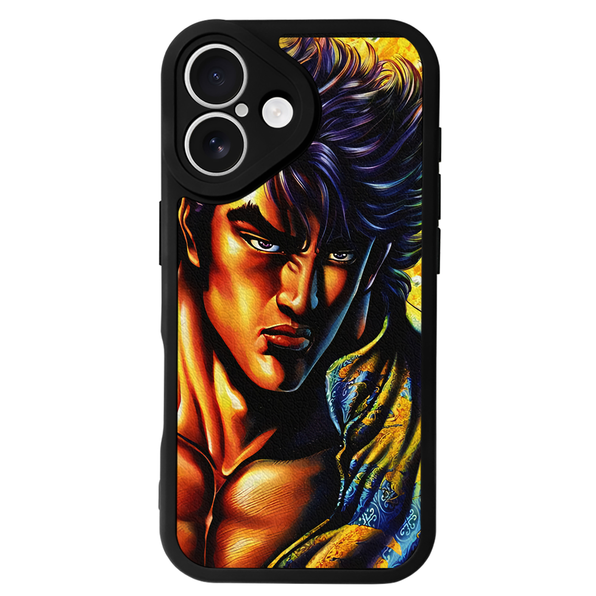 （画像用） 北斗の拳 Fist of the North Star 【iPhone 16シリーズ対応】シリコンスマホケース（レザー調） 材質：シリコン